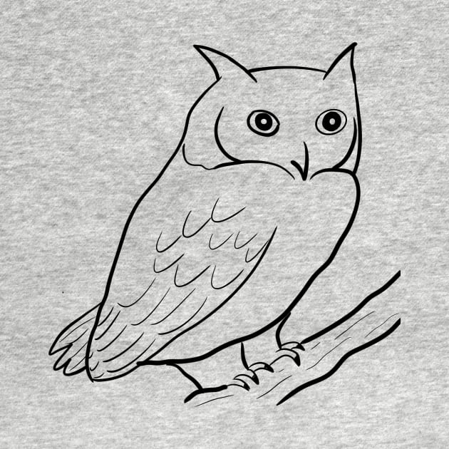 Stick figure owl by WelshDesigns